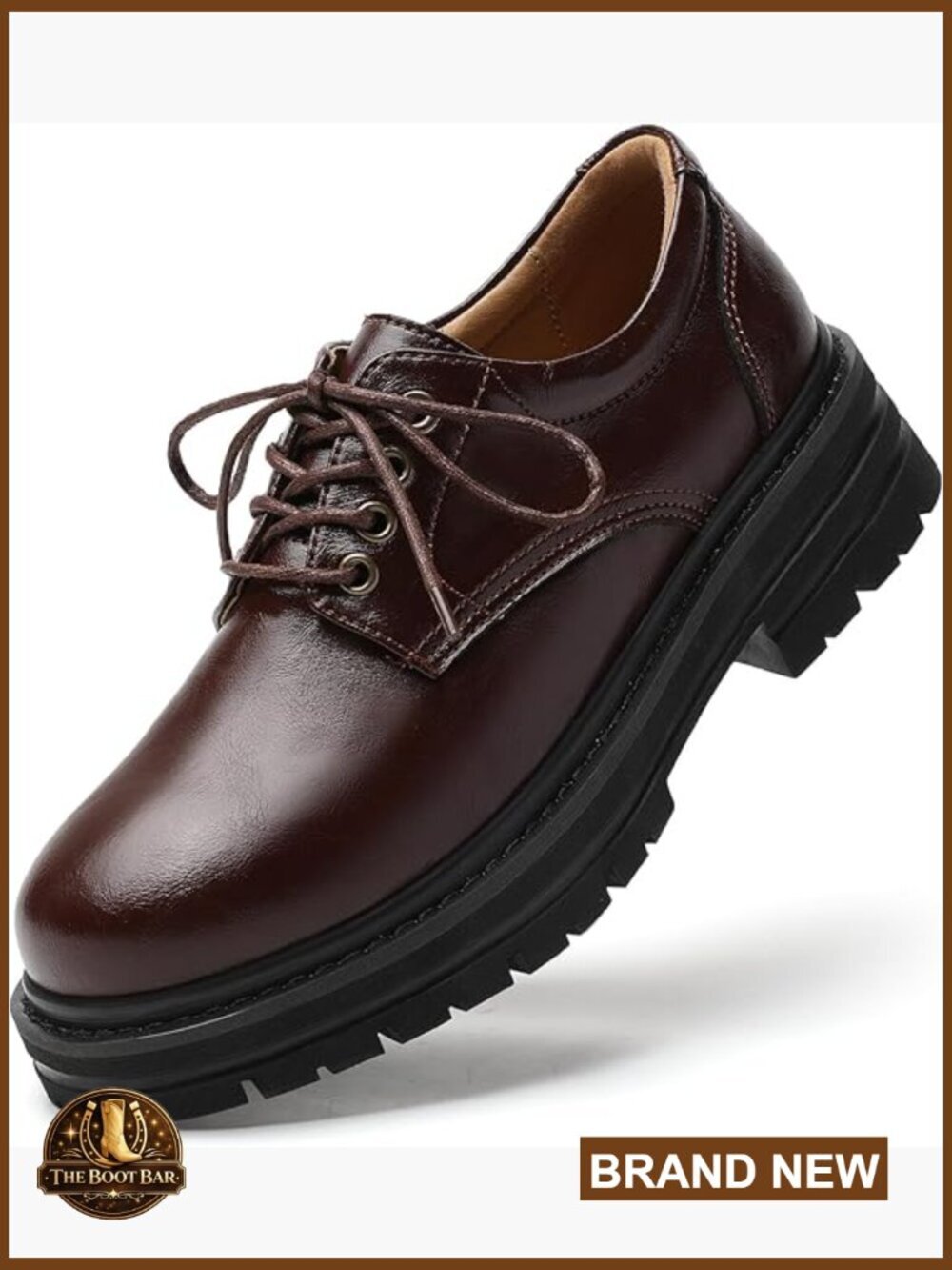 Women's Classic Lace Up Oxfords Chunky Heel Comfort Dress Work Shoes